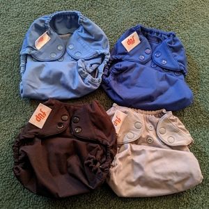 Solid Flip "Boy" Cloth Diaper Shell Lot